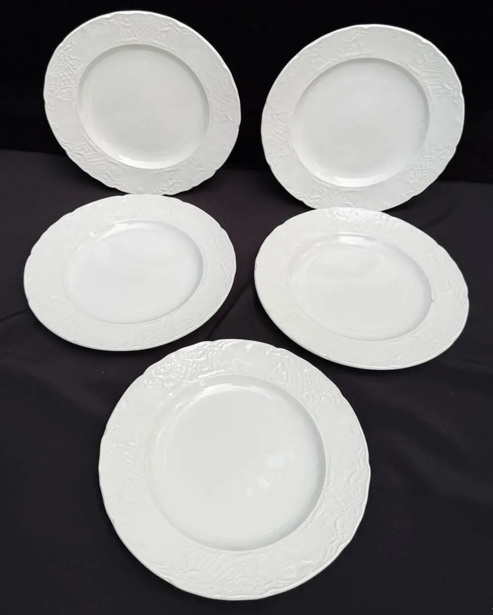 5 Johnson Brothers Richmond White Bread & Butter Salad Plates 8”